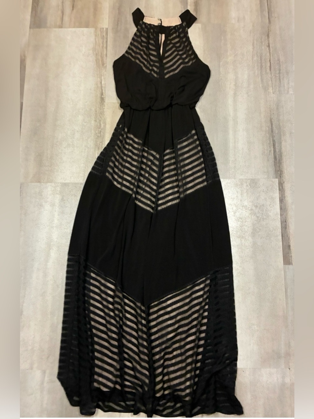 London Times black and tan maxi dress - Picture 2 of 8